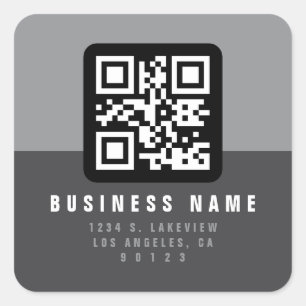Erstellen Sie einen scannbaren QR-Code   Moderne R Quadratischer Aufkleber