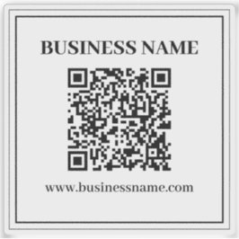 Erstellen Sie einen scannbaren QR-Code | Schwarz & Aufkleber