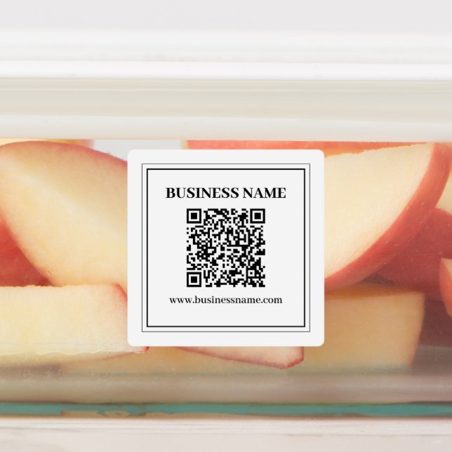 Erstellen Sie einen scannbaren QR-Code | Schwarz & Etiketten (Befestigt)