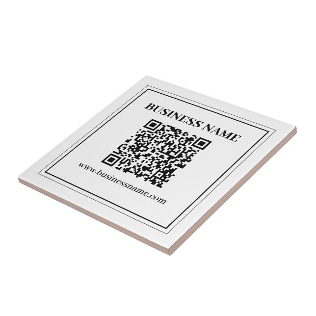 Erstellen Sie einen scannbaren QR-Code | Schwarz & Fliese (Seite)
