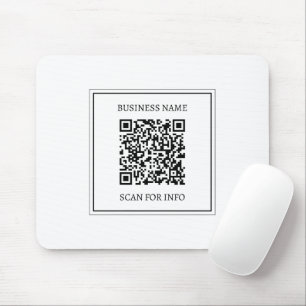 Erstellen Sie einen scannbaren QR-Code Schwarz & Mousepad
