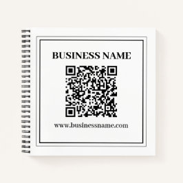 Erstellen Sie einen scannbaren QR-Code | Schwarz & Notizbuch