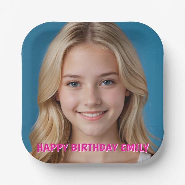 Erstellen Sie ganz einfach Ihre eigene Papierplatt Pappteller (Vorderseite)