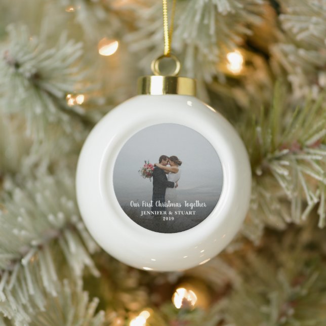 Erstellen Sie gemeinsam Ihr eigenes Weihnachtsfest Keramik Kugel-Ornament (Baum)