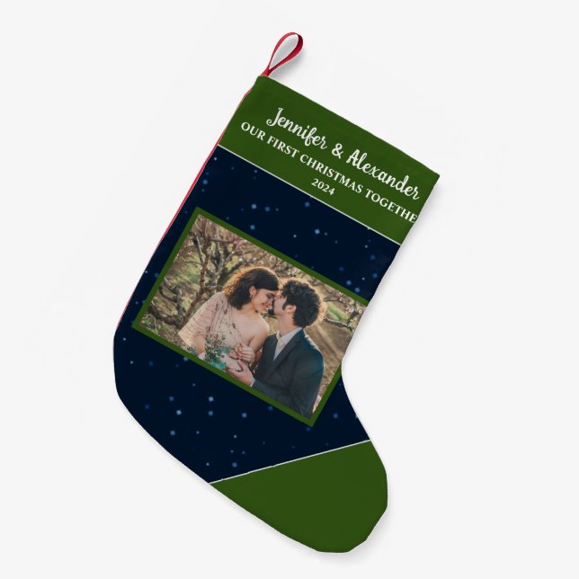 Erstellen Sie gemeinsam Ihr eigenes Weihnachtsfest Kleiner Weihnachtsstrumpf (Vorderansicht (hängend))