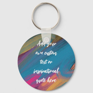 Erstellen Sie Ihr Abstraktes Motivierend Angebot Schlüsselanhänger