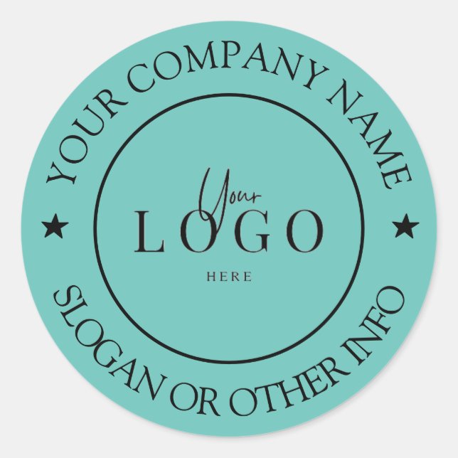 Erstellen Sie Ihr Business-Logo für den klassische Runder Aufkleber (Vorderseite)
