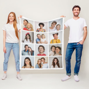 Erstellen Sie Ihr eigenes 12-Foto Collage Fleece B