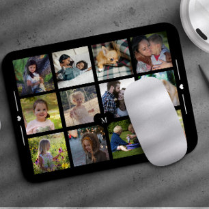 Erstellen Sie Ihr eigenes 12-Foto-Collagen-Monogra Mousepad