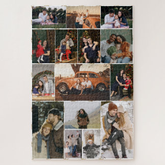 Erstellen Sie Ihr eigenes 15-Foto-Collage-Jigsaw-P