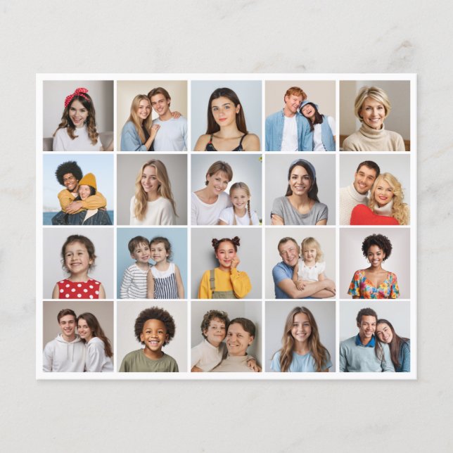 Erstellen Sie Ihr eigenes 20-Foto Collage Paper Bl Flyer (Vorne)