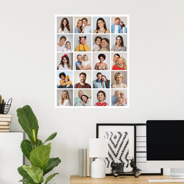 Erstellen Sie Ihr eigenes 20 Foto Collage Poster (Heimbüro)