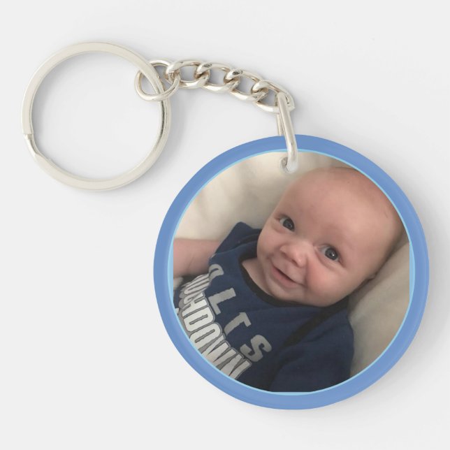 Erstellen Sie Ihr eigenes 2 Foto Geschenk für Mama Schlüsselanhänger (Vorderseite)