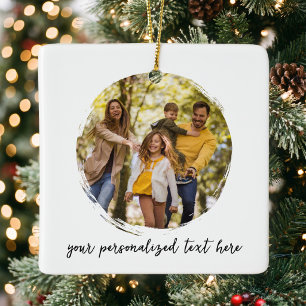 Erstellen Sie Ihr eigenes 2-Foto Keramikornament