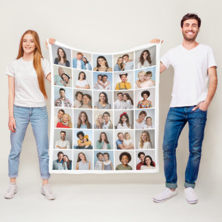 Erstellen Sie Ihr eigenes 30-Foto Collage Fleece B
