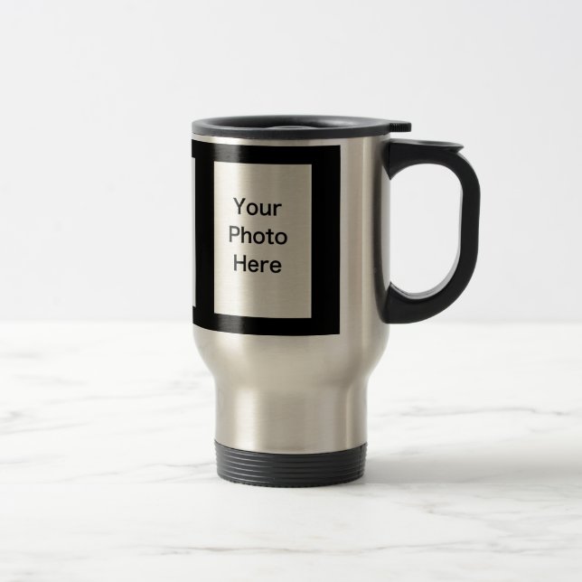Erstellen Sie Ihr eigenes 3-Foto-Upload Travel Mug Reisebecher (Rechts)
