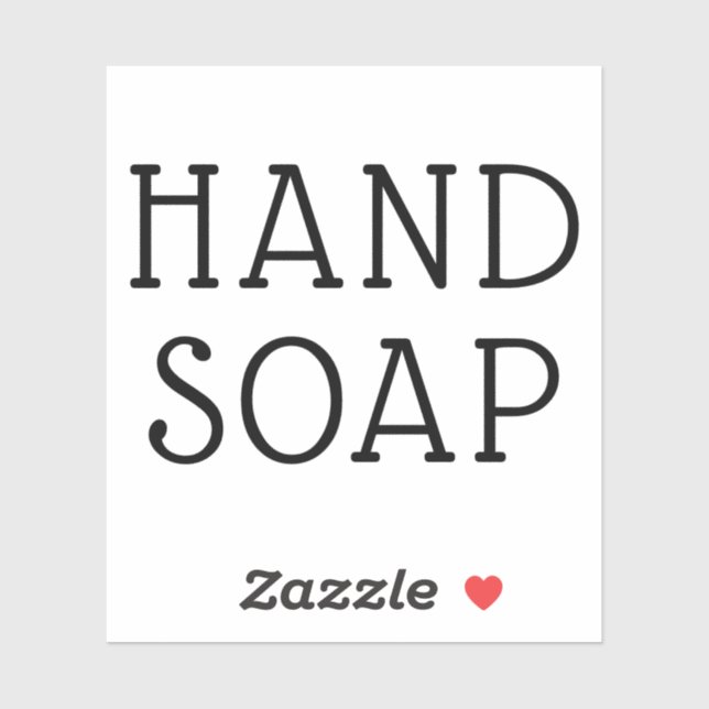 Erstellen Sie Ihr eigenes 3X3-Handseifenlabel Aufkleber (Blatt)