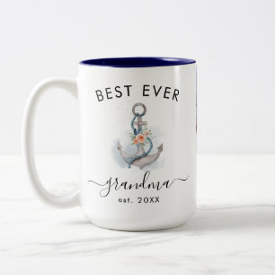 Erstellen Sie Ihr eigenes 4-Foto Beste jemals Oma Zweifarbige Tasse