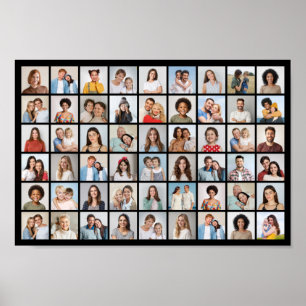 Erstellen Sie Ihr eigenes 54 Foto Collage Poster