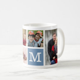 Erstellen Sie Ihr eigenes 5-Collage Monogramm Kaffeetasse