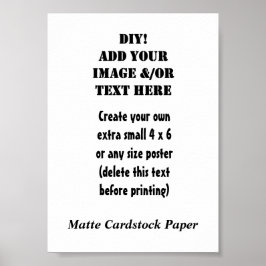 Erstellen Sie Ihr eigenes 5 x 7 Matte Cardstock Pa Poster
