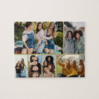Erstellen Sie Ihr eigenes 6-Foto-Collage-Jigsaw-Pu