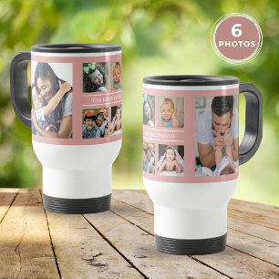 Erstellen Sie Ihr eigenes 6-FotoCollage-Family-Pin Reisebecher