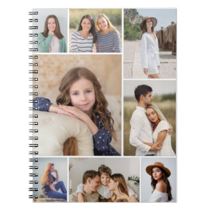 Erstellen Sie Ihr eigenes 8-Foto-Collage-Notizbuch Notizblock
