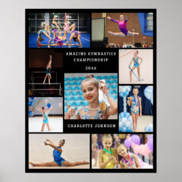 Erstellen Sie Ihr eigenes 9 Foto Collage Gymnastic Poster