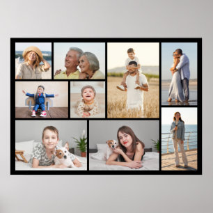 Erstellen Sie Ihr eigenes 9-Foto-Collagen-Poster Poster
