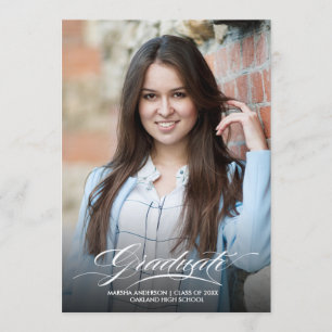 Erstellen Sie Ihr eigenes Abschluss Foto Einladung