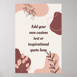 Erstellen Sie Ihr eigenes Abstraktes Motivierend Z Poster
