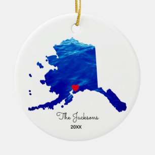 Erstellen Sie Ihr eigenes Alaskamisches Kreuzfahrt Keramik Ornament