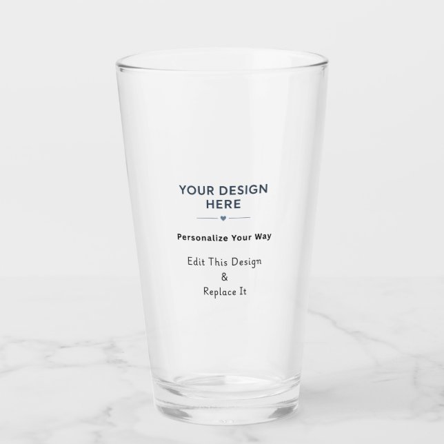 Erstellen Sie Ihr eigenes amerikanisches Pint-Glas Glas (Vorderseite)