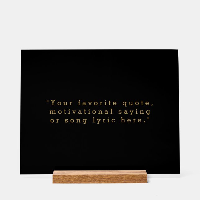 Erstellen Sie Ihr eigenes Angebot Acrylschild (Vorderseite)