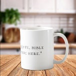 Erstellen Sie Ihr eigenes Angebot Kaffeetasse<br><div class="desc">Erstellen Sie Ihre eigene Tasse. Die Schrift ist elegant minimalistisch.</div>