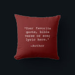 Erstellen Sie Ihr eigenes Angebot Kissen<br><div class="desc">Erstellen Sie Ihr eigenes individuelles Angebot werfen Kissen. Funktioniert mit minimalistischer Schrift-Typografie.</div>
