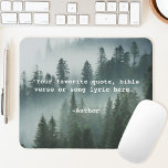 Erstellen Sie Ihr eigenes Angebot Mousepad<br><div class="desc">Erstellen Sie ein eigenes,  individuelles Anführungsmauspad. Features minimalistische Schreibmaschine Typografie und Wald Natur Hintergrund.</div>
