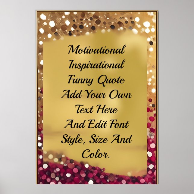 Erstellen Sie Ihr eigenes Angebot Poster (Vorne)