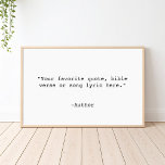 Erstellen Sie Ihr eigenes Angebot Poster<br><div class="desc">Erstellen Sie Ihre eigene,  maßgeschneiderte Poster-Wandkunst mit minimalistischer Schrift.</div>