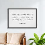 Erstellen Sie Ihr eigenes Angebot Poster<br><div class="desc">Erstellen Sie Ihre eigene,  individuelle Poster-Wandkunst mit minimalistischer Schrift-Typografie in schwarzer Farbe auf weißem Hintergrund.</div>