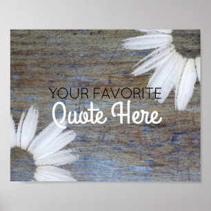 Erstellen Sie Ihr eigenes Angebot Rustikale Wood Poster