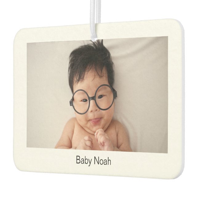 Erstellen Sie Ihr eigenes Baby Foto auf beiden Sei Autolufterfrischer (Links)