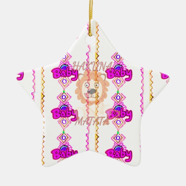 Erstellen Sie Ihr eigenes Baby Fun Lion Cub Textde Keramikornament (Vorne)