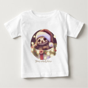 Erstellen Sie Ihr eigenes Baby Sloth Santa T-shirt