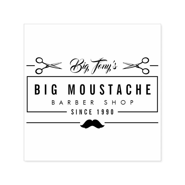 Erstellen Sie Ihr eigenes Barbershop-Firmenlogo fü Permastempel (Design)