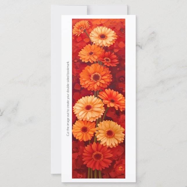 Erstellen Sie Ihr eigenes bemaltes Orange Gerberas (Vorderseite)