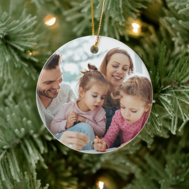 Erstellen Sie Ihr eigenes benutzerdefiniertes Bild Keramik Ornament (Baum)