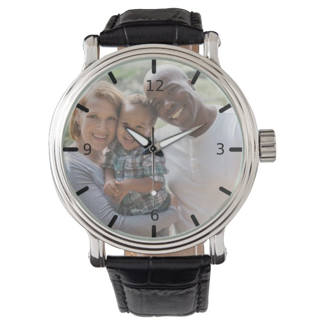 Erstellen Sie Ihr eigenes benutzerdefiniertes Foto Armbanduhr (Vorderseite)