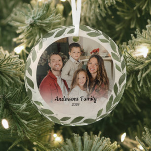 Erstellen Sie Ihr eigenes benutzerdefiniertes Foto Ornament Aus Glas